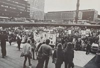 Betygsmarschen i Stockholm 13 maj 1978.