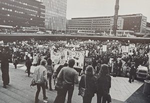 Betygsmarschen i Stockholm 13 maj 1978.