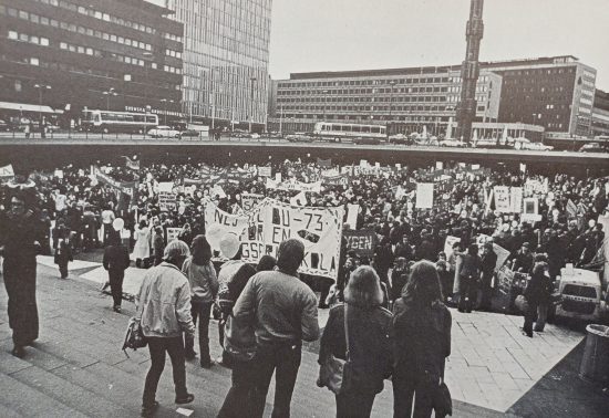 Betygsmarschen i Stockholm 13 maj 1978.