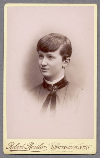 Sigrid Skönberg, Fotograf: August Roesler, Anna Åbergssons arkiv, Nordiska Museet