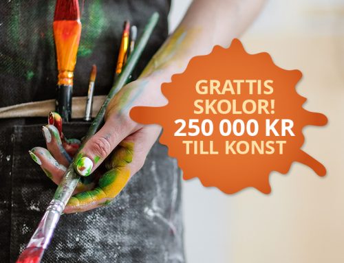 En kvarts miljon kronor för att smycka skolor med konst